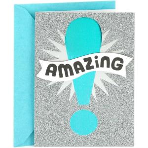 Hallmark Signature Graduation Card (Graduation Cap With Tassel Hats Off to You) (599GGJ6255)(Silver Amazing!)