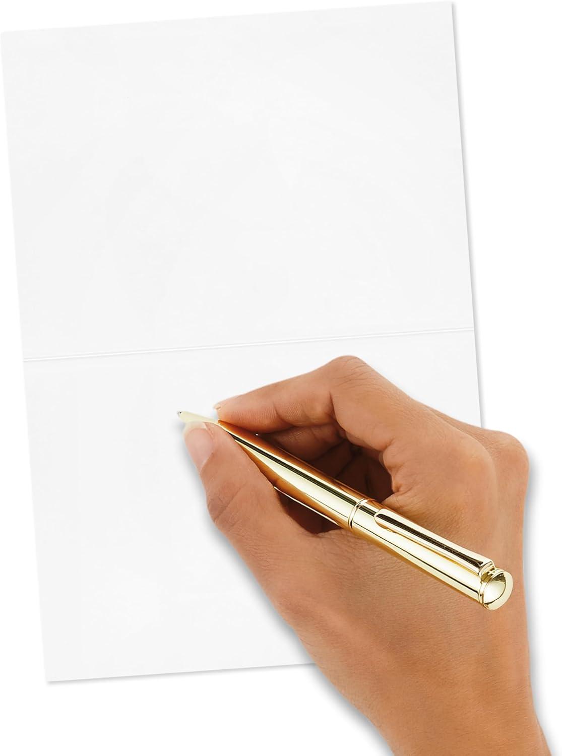 imagePentel EnerGel Alloy Retractable Gel Pen and Hallmark Thank You Cards Elegant Silver Foil 40 Count with Envelopes for Wedding Graduation Any Occasion