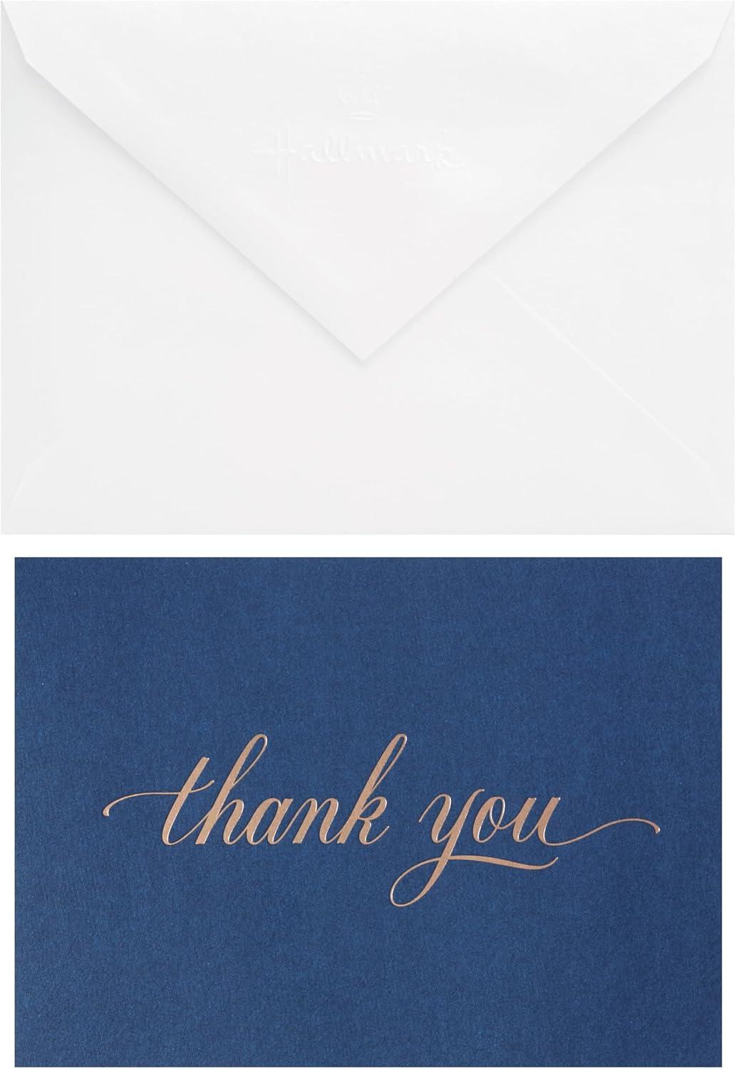 imagePentel EnerGel Alloy Retractable Gel Pen and Hallmark Thank You Cards Elegant Silver Foil 40 Count with Envelopes for Wedding Graduation Any Occasion