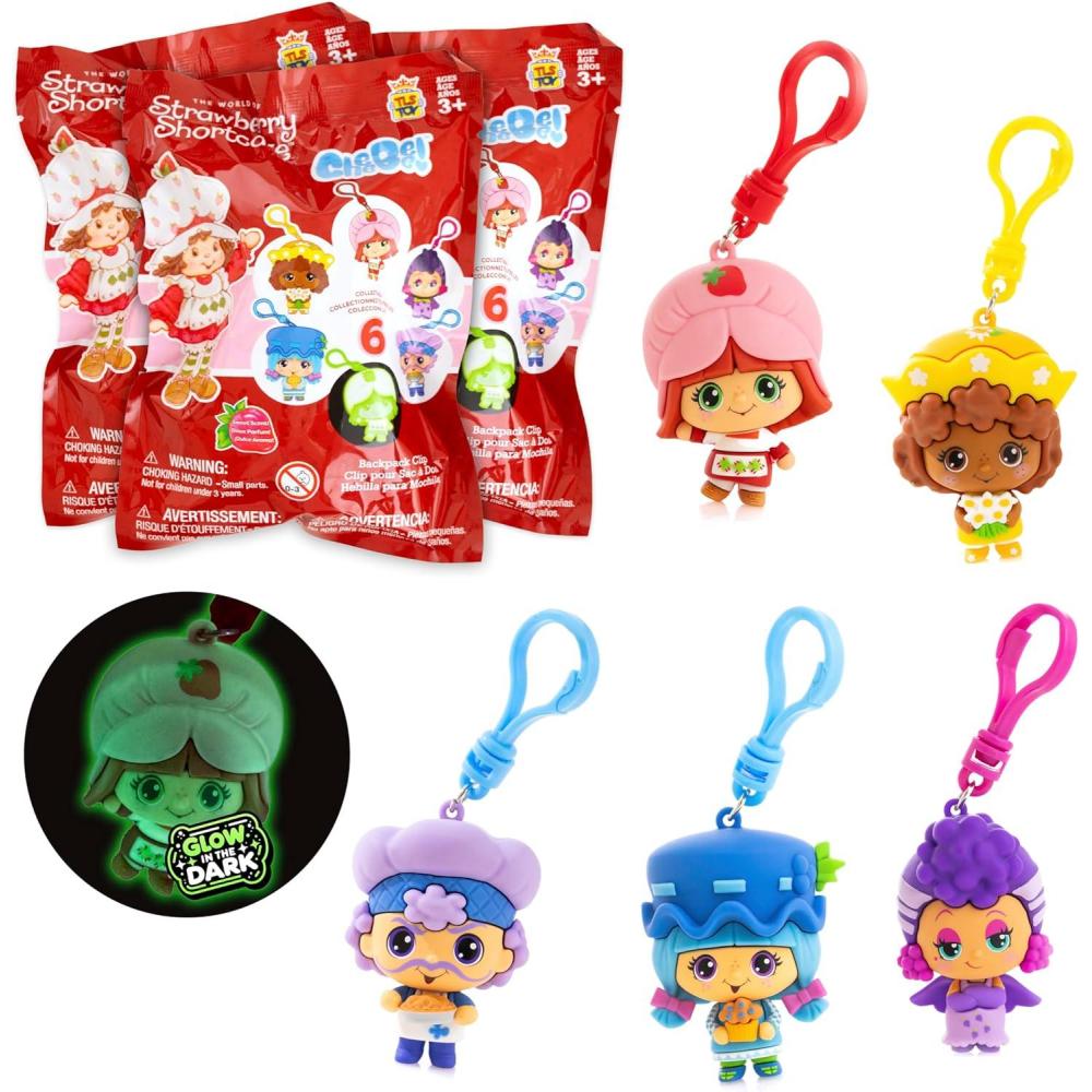 imageThe Loyal Subjects Rainbow Brite Mystery Blind Bag 25inch Cheebee Keychain Figure 3Pack  Receive 3 Mystery Blind Bag Cheebee KeychainBackpackClipon FiguresStrawberry Shortcake 3Pack