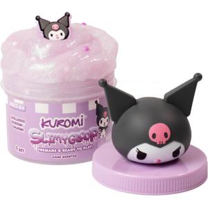 Rainbow Brite Scented Cloud Slime, Vanilla-Scented, Collectible Charm, White Iridescent Tinsel, & Reusable Container with Topper, Cute Stuff for Kids, Colorful Fidget Toys, Goody Bags Stuffers(Kuromi – White Cake)