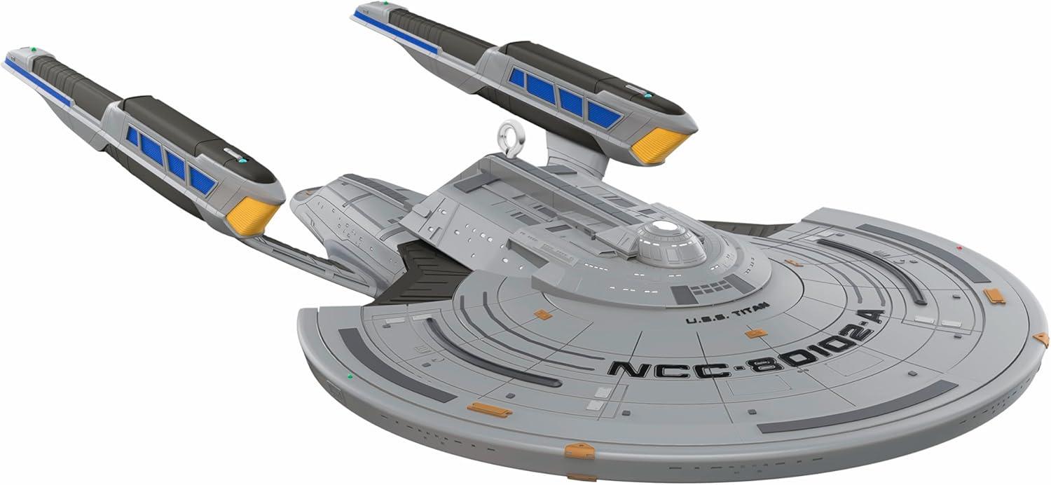 imageHallmark Keepsake Christmas Ornament 2025 Star Trek Picard USS Titan Gifts for TrekkiesPicard USS Titan