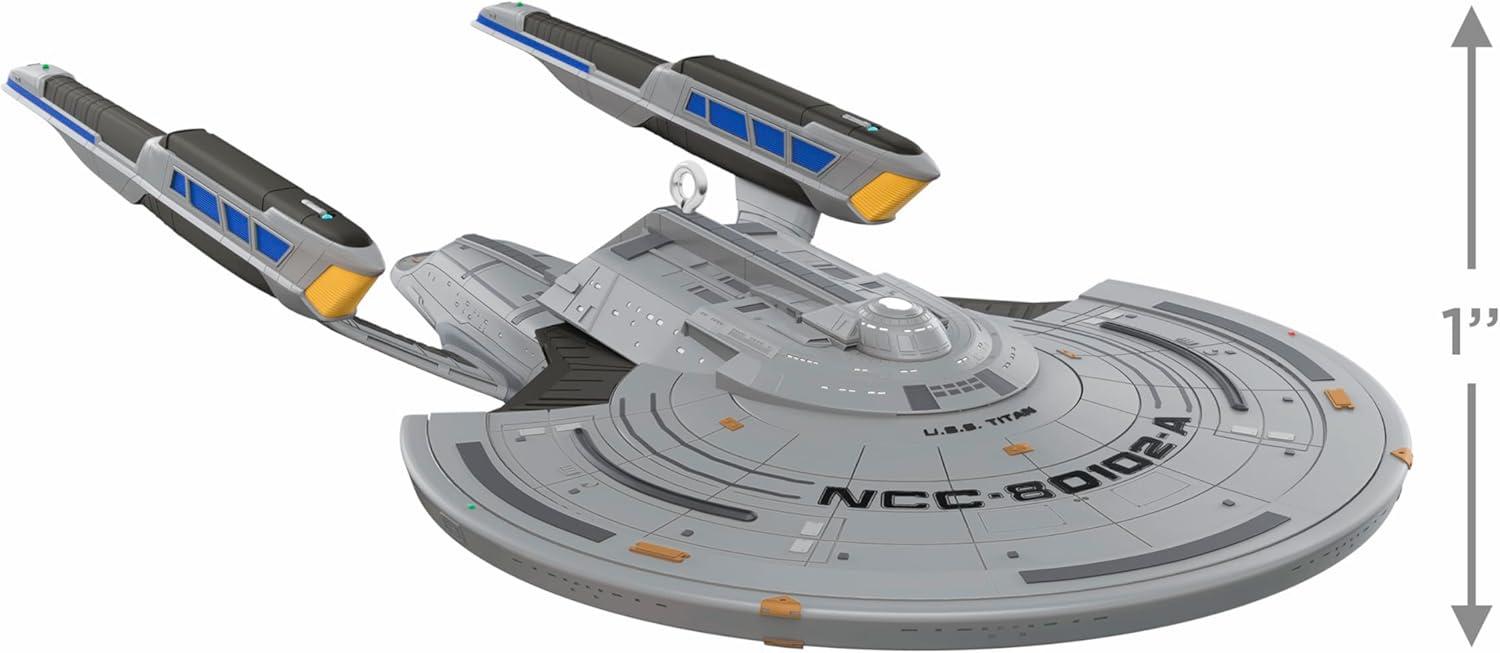 imageHallmark Keepsake Christmas Ornament 2025 Star Trek Picard USS Titan Gifts for TrekkiesPicard USS Titan