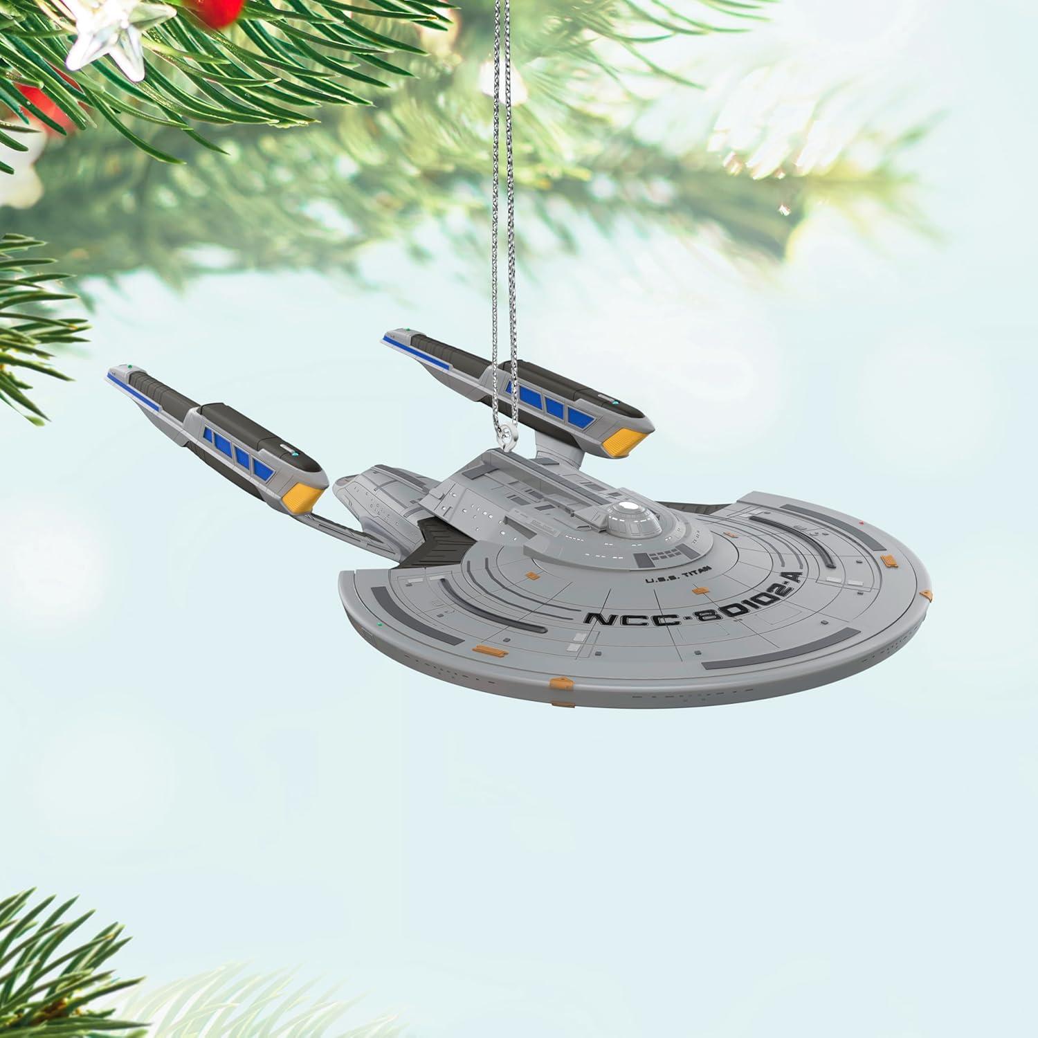 imageHallmark Keepsake Christmas Ornament 2025 Star Trek Picard USS Titan Gifts for TrekkiesPicard USS Titan