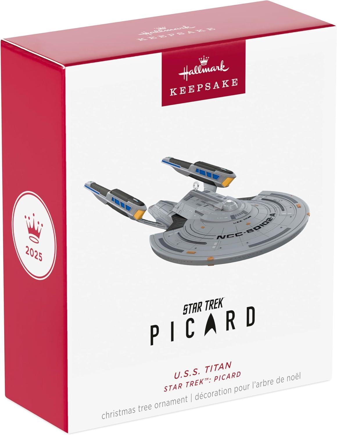 imageHallmark Keepsake Christmas Ornament 2025 Star Trek Picard USS Titan Gifts for TrekkiesPicard USS Titan