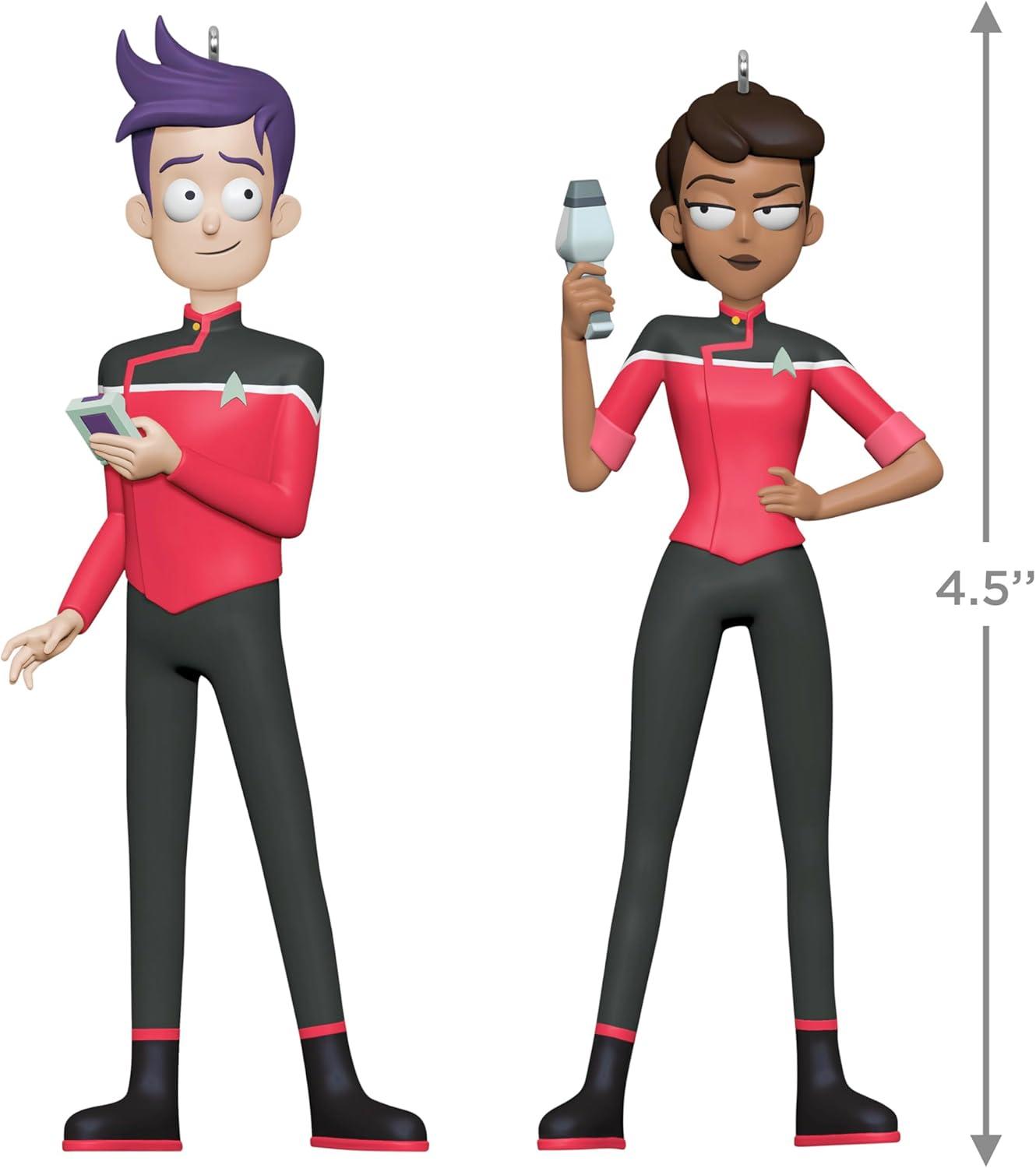 imageHallmark Keepsake Christmas Ornament 2025 Star Trek Strategic Operations Simulator Arcade Game with Light and Sound Gifts for TrekkiesEnsigns Beckett Mariner and Bradward Boimler