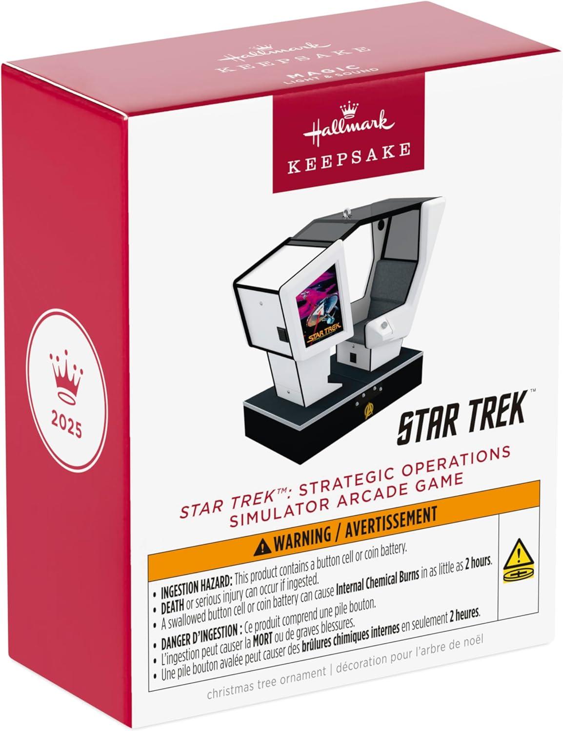 imageHallmark Keepsake Christmas Ornament 2025 Star Trek Strategic Operations Simulator Arcade Game with Light and Sound Gifts for TrekkiesStrategic Operations Simulator Arcade Game