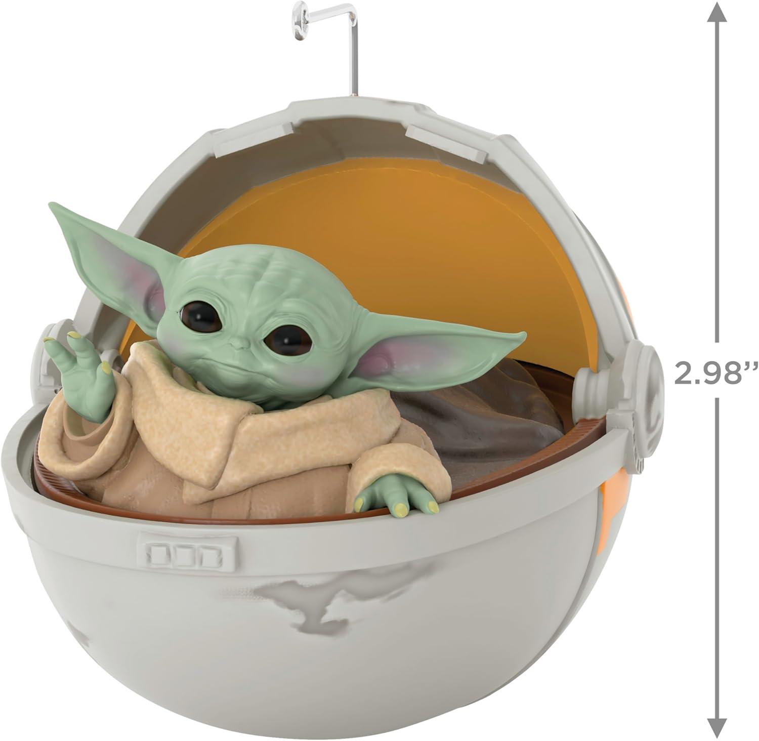 imageHallmark Keepsake Christmas Ornament 2025 Star Wars A New Hope Let The Wookiee Win with Video Light and Sound Gifts for Star Wars FansGrogu