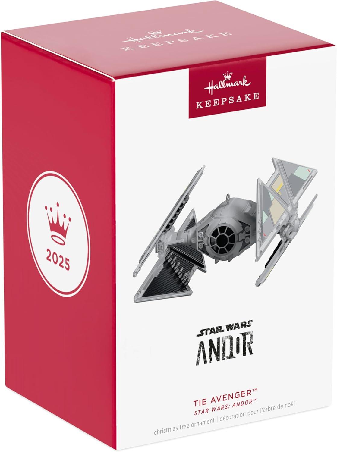 imageHallmark Keepsake Christmas Ornament 2025 Star Wars Andor TIE Avenger Gifts for Star Wars FansAndor TIE Avenger