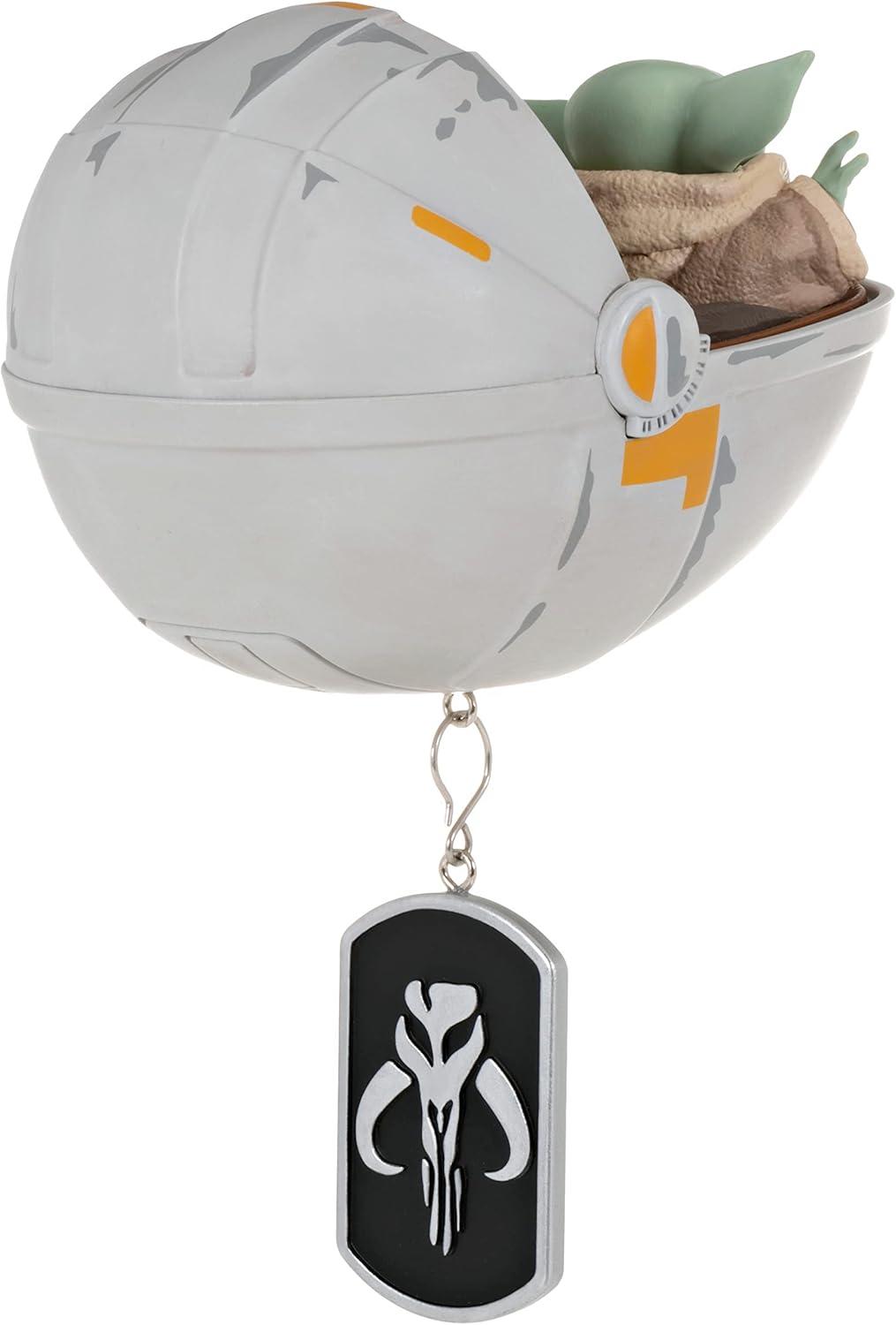 imageHallmark Keepsake Christmas Ornament 2025 Star Wars The Empire Strikes Back There is No Try with Sound Gifts for Star Wars FansGrogu in Hovering Pram