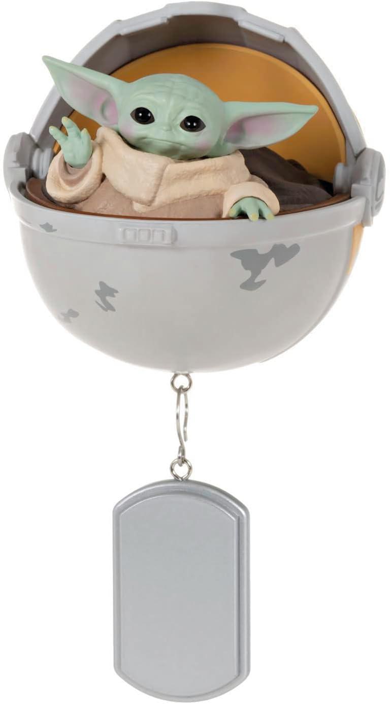 imageHallmark Keepsake Christmas Ornament 2025 Star Wars The Empire Strikes Back There is No Try with Sound Gifts for Star Wars FansGrogu in Hovering Pram