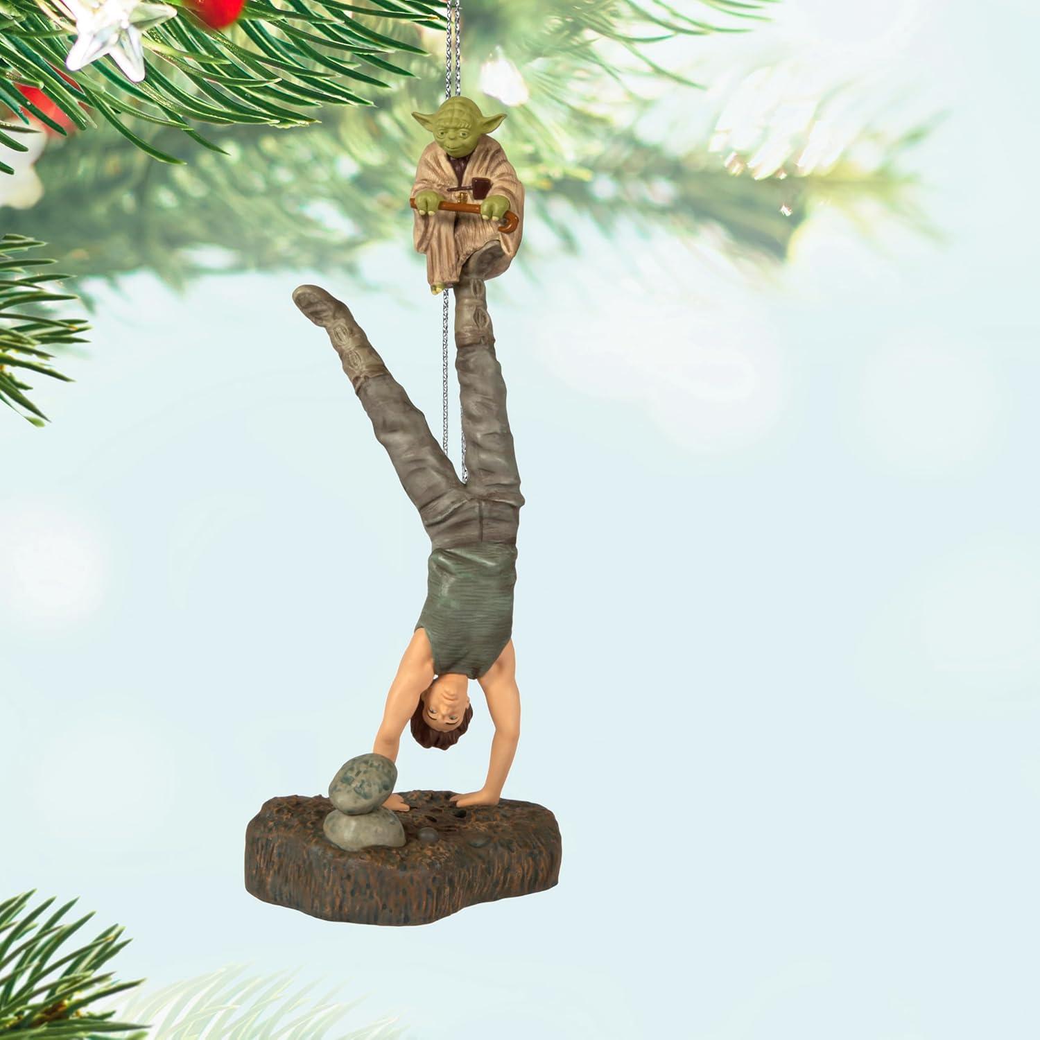 imageHallmark Keepsake Christmas Ornament 2025 Star Wars The Empire Strikes Back There is No Try with Sound Gifts for Star Wars FansThere Is No Try