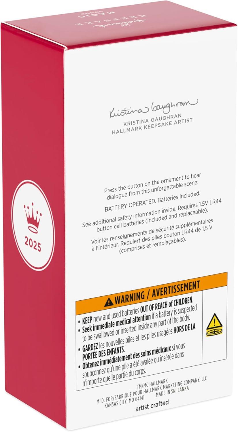 imageHallmark Keepsake Christmas Ornament 2025 Star Wars The Empire Strikes Back There is No Try with Sound Gifts for Star Wars FansThere Is No Try