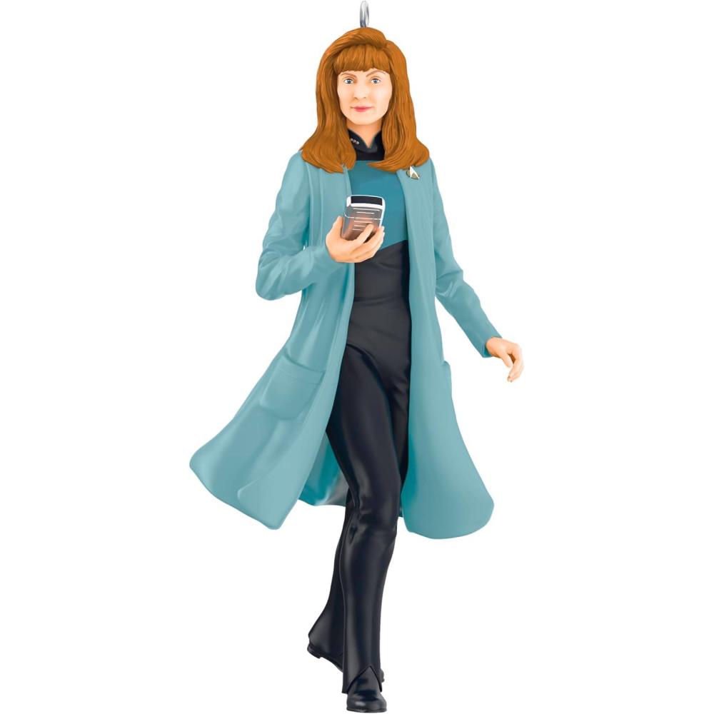 imageHallmark Keepsake Christmas Ornament 2025 Star Trek Picard USS Titan Gifts for TrekkiesDr Beverly Crusher