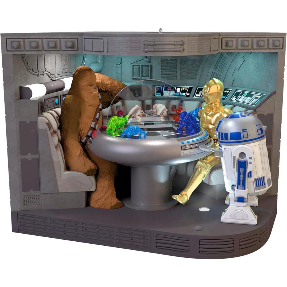 imageHallmark Keepsake Christmas Ornament 2025 Star Wars A New Hope Let The Wookiee Win with Video Light and Sound Gifts for Star Wars FansLet the Wookiee Win