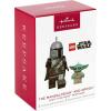 Hallmark Keepsake Christmas Ornament 2025, Star Wars Luke Skywalker Vintage Figure, Gifts for Star Wars Fans(Grogu LEGO Minifigure)