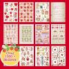 Rainbow Brite 1,500+ Sticker Book, Mega Sticker Pack, Cute Stickers for Teens, Kids, & Teachers, Retro Stationery Supplies, Kids Crafts Essentials, Classroom Prizes, Gifts for 4 Year Old Girl(Strawberry Shortcake)