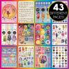 Rainbow Brite 1,500+ Sticker Book, Mega Sticker Pack, Cute Stickers for Teens, Kids, & Teachers, Retro Stationery Supplies, Kids Crafts Essentials, Classroom Prizes, Gifts for 4 Year Old Girl(Rainbow High)