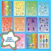 Rainbow Brite 1,500+ Sticker Book, Mega Sticker Pack, Cute Stickers for Teens, Kids, & Teachers, Retro Stationery Supplies, Kids Crafts Essentials, Classroom Prizes, Gifts for 4 Year Old Girl(Rainbow Brite)
