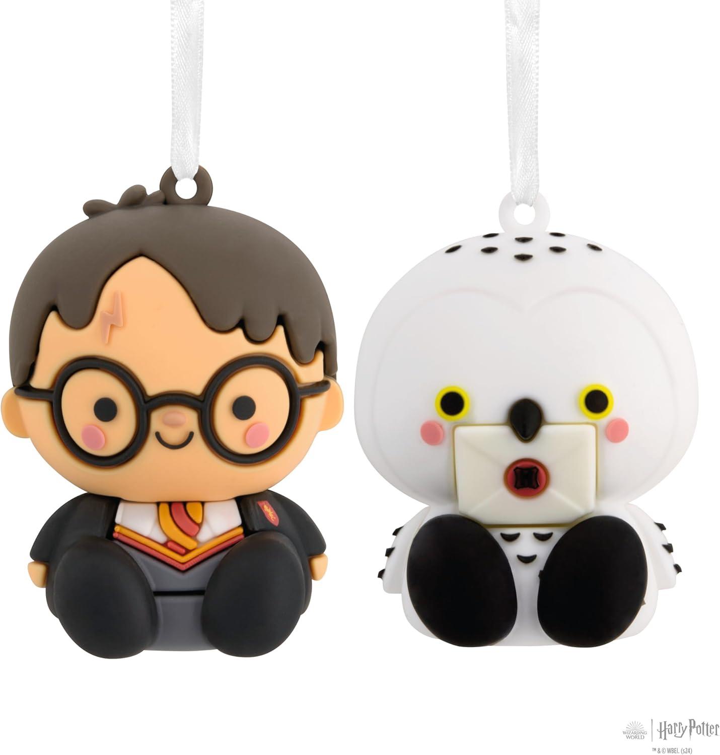 imageHallmark Better Together Harry Potter and Hedwig Magnetic Christmas Ornaments Set of 2Harry Potter  Hedwig