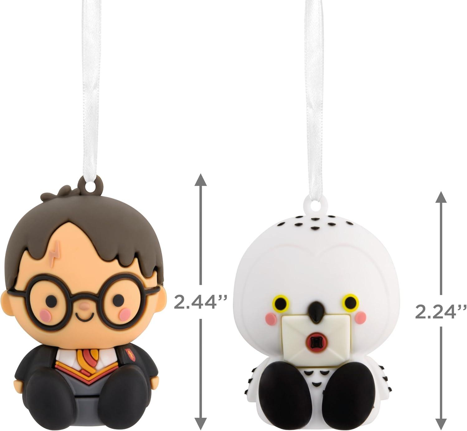 imageHallmark Better Together Harry Potter and Hedwig Magnetic Christmas Ornaments Set of 2Harry Potter  Hedwig