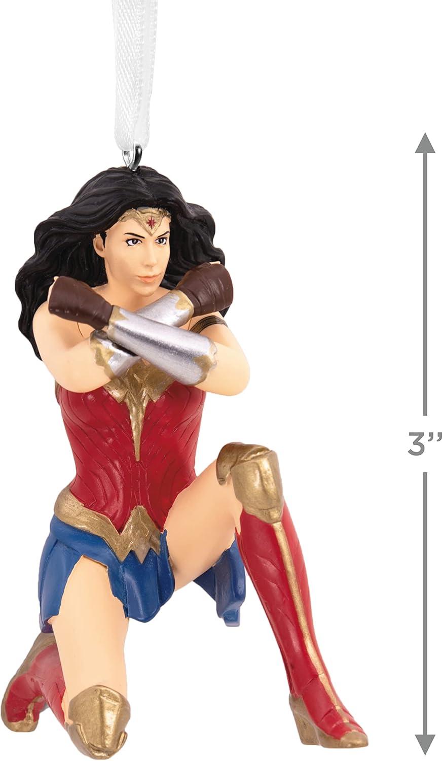 imageHallmark DC Justice League Mystery Christmas Ornaments Set of 2Wonder Woman