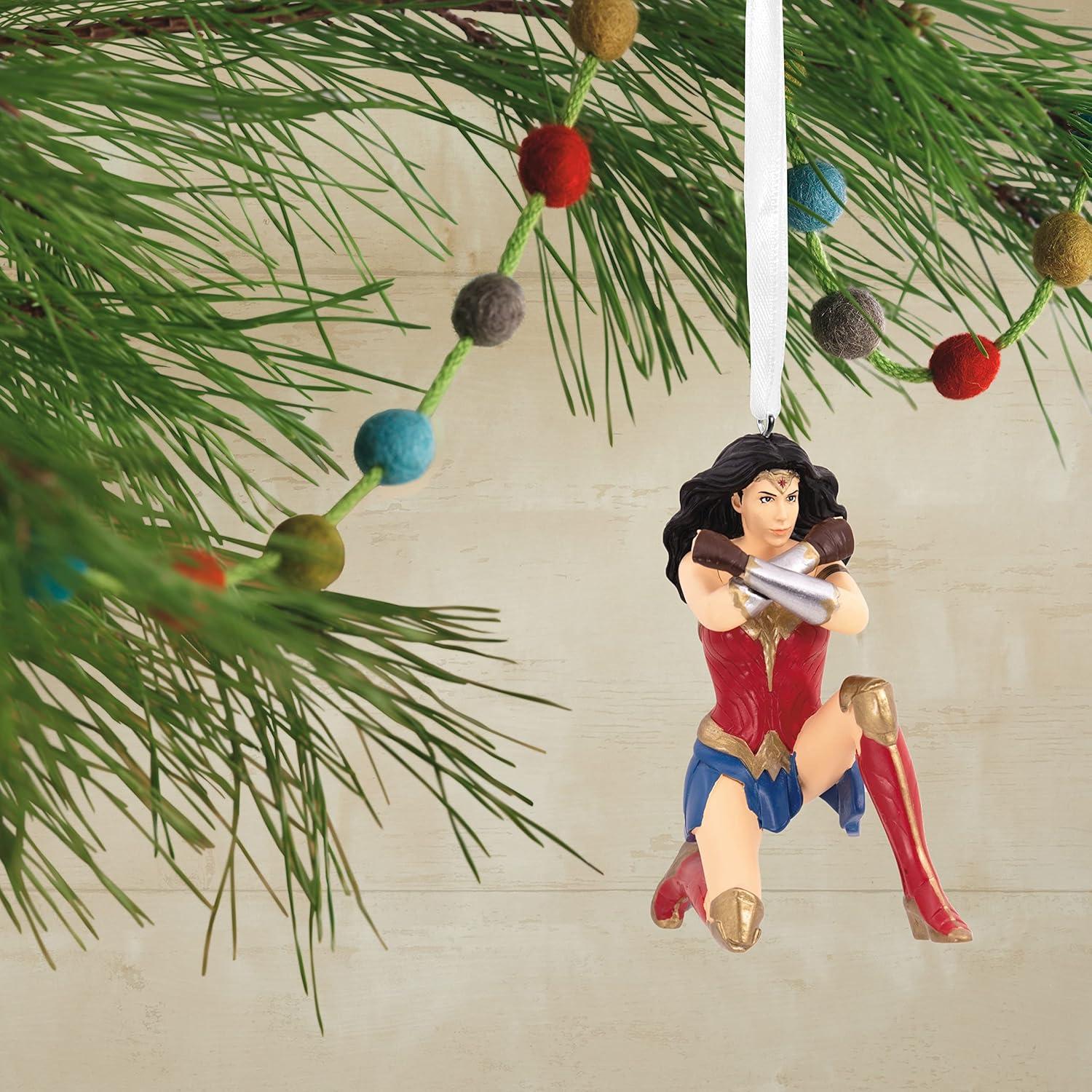 imageHallmark DC Justice League Mystery Christmas Ornaments Set of 2Wonder Woman
