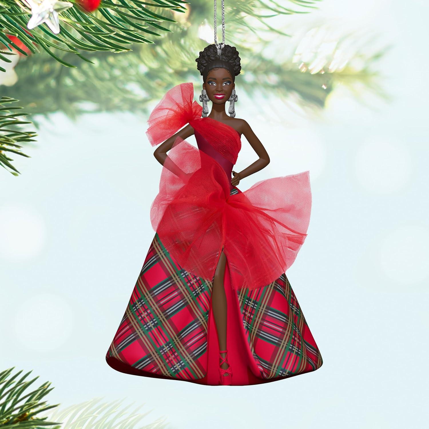 imageHallmark Keepsake Christmas Ornament 2025 2025 Latina Holiday Barbie Gifts for Barbie Fans2024 Black Holiday Barbie