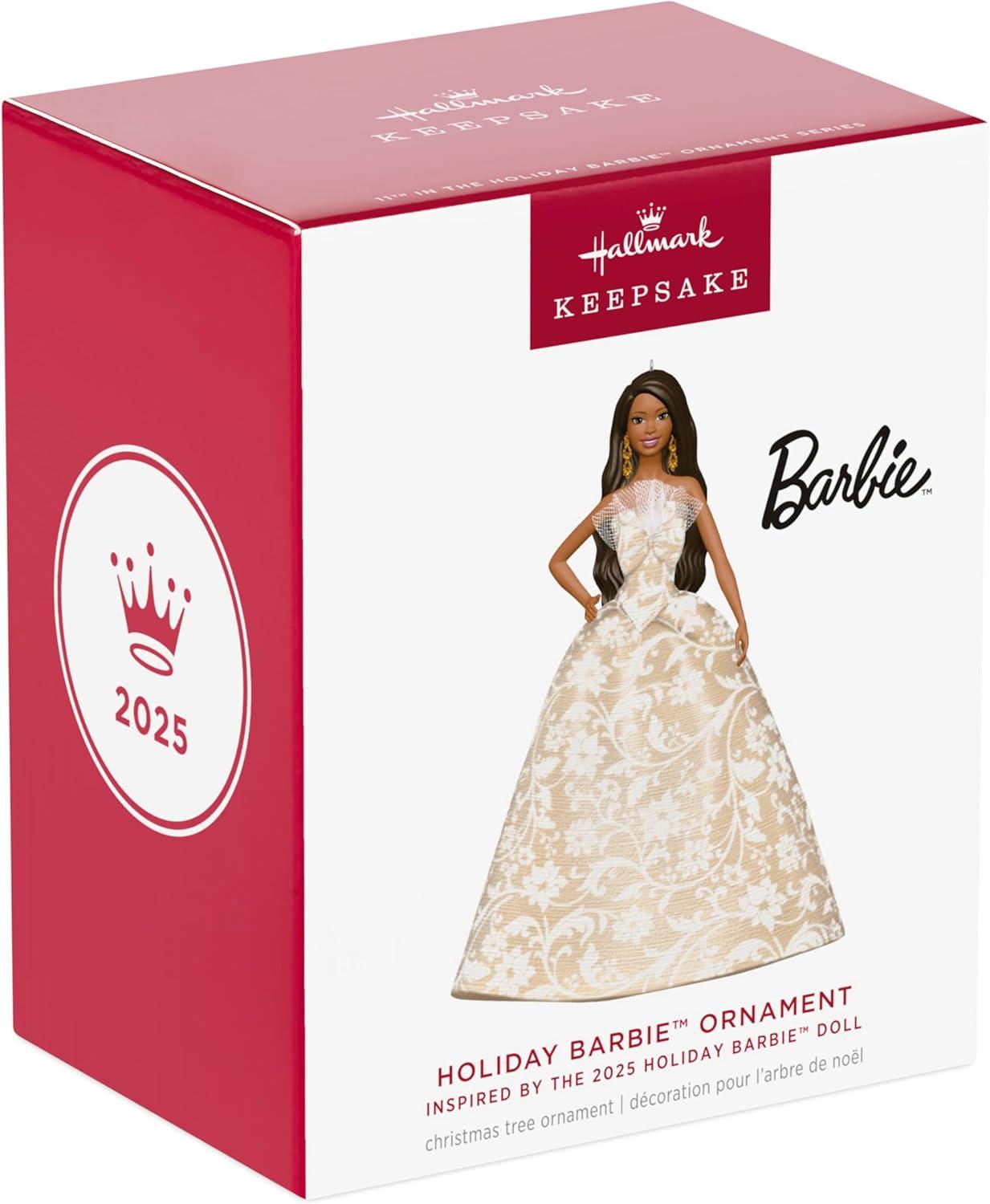 imageHallmark Keepsake Christmas Ornament 2025 2025 Latina Holiday Barbie Gifts for Barbie Fans2025 Black Holiday Barbie