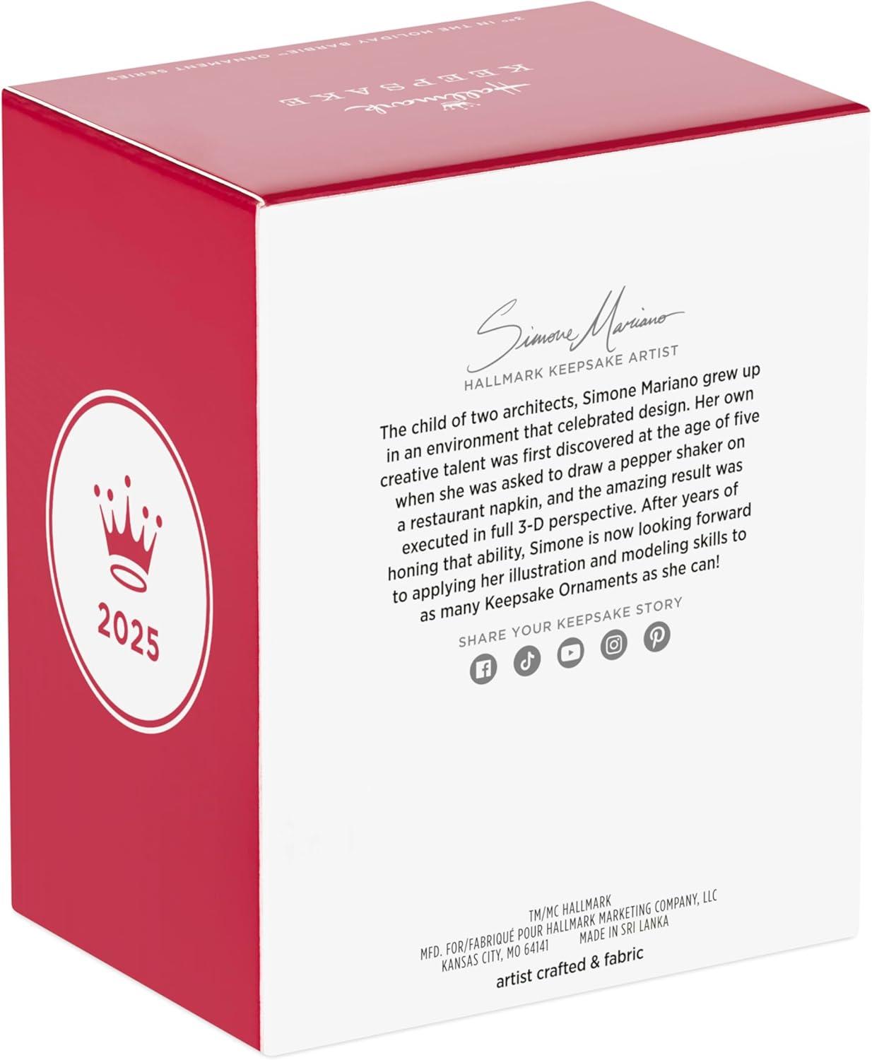 imageHallmark Keepsake Christmas Ornament 2025 2025 Latina Holiday Barbie Gifts for Barbie Fans2025 Latina Holiday Barbie