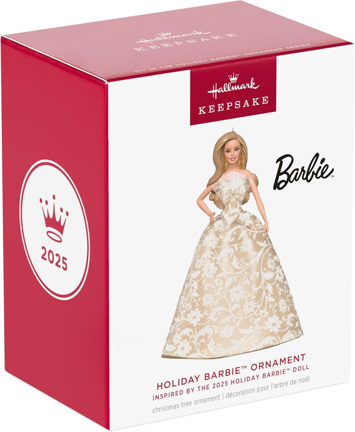 imageHallmark Keepsake Christmas Ornament 2025 2025 Latina Holiday Barbie Gifts for Barbie Fans2025 White Holiday Barbie