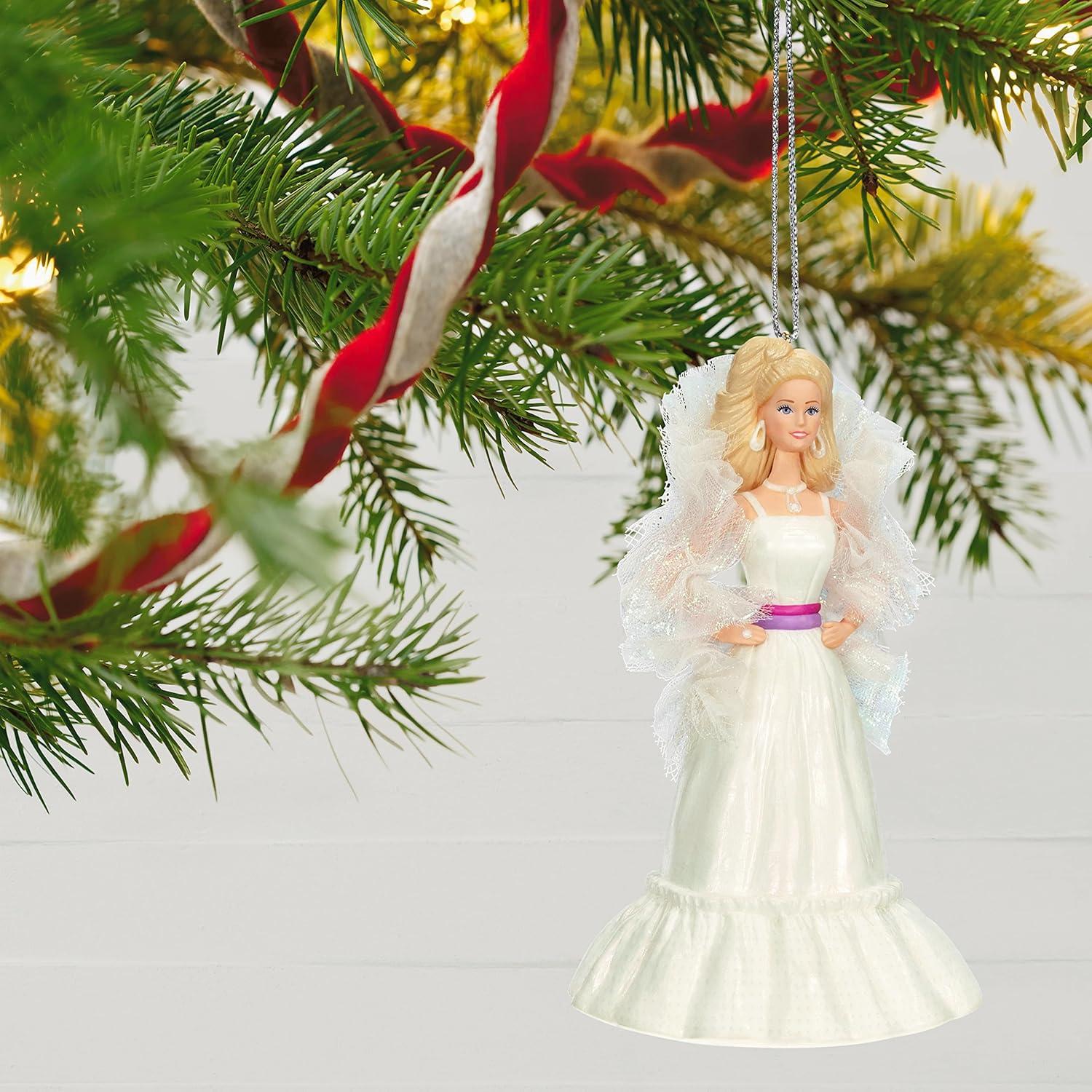 imageHallmark Keepsake Christmas Ornament 2025 Barbie Merriest Dreamhouse Musical with Light Gifts for Barbie FansCrystal Barbie