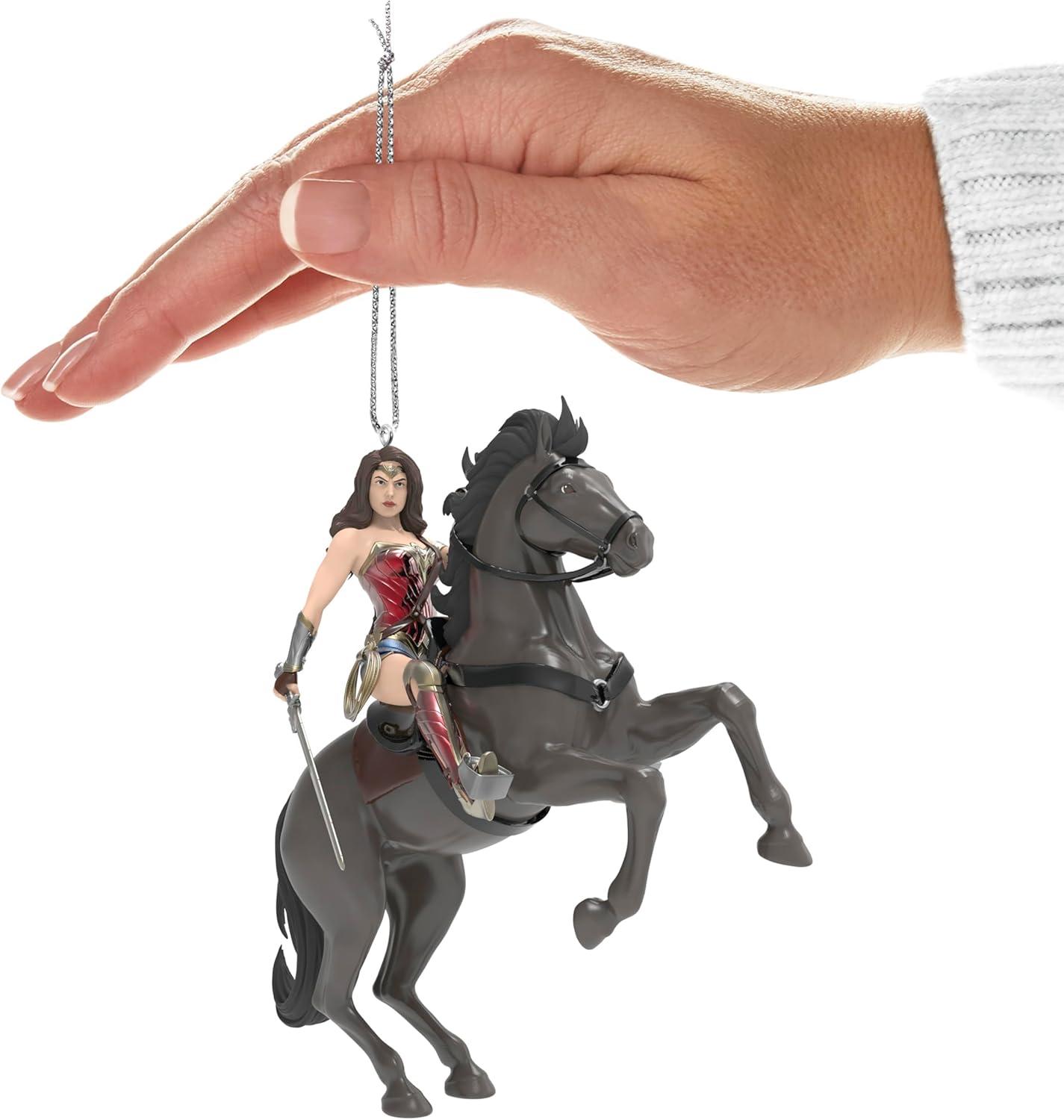 imageHallmark Keepsake Christmas Ornament 2025 DC Wonder Woman Musical with Motion Gifts for DC Comics FansWonder Woman on Horse
