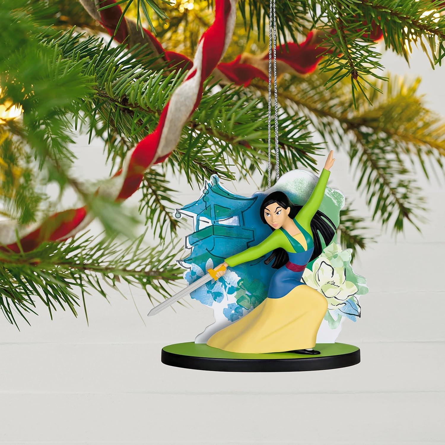 imageHallmark Keepsake Christmas Ornament 2025 Disney Lilo ampamp Stitch Experiment 626 Funko POP with Light Gifts for Disney FansMulan Heart of a Warrior