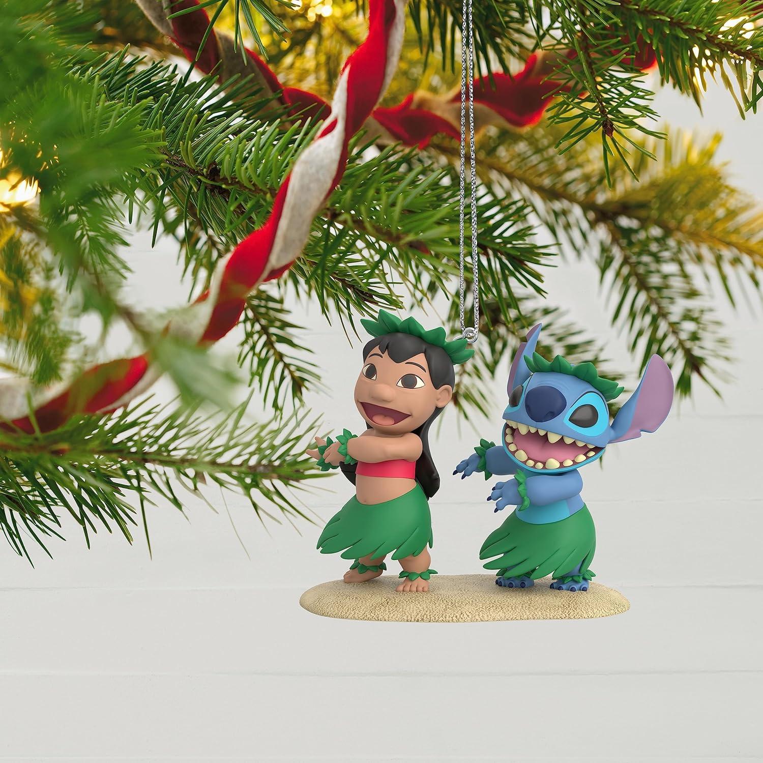 imageHallmark Keepsake Christmas Ornament 2025 Disney Lilo ampamp Stitch Experiment 626 Funko POP with Light Gifts for Disney FansOhana Means Family