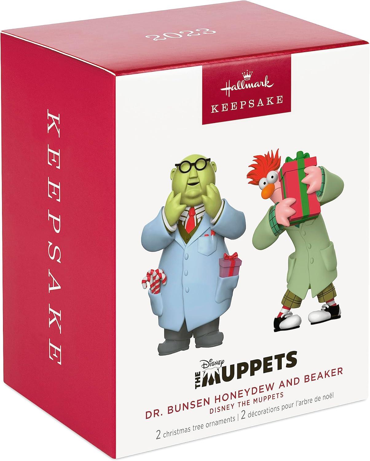 imageHallmark Keepsake Christmas Ornament 2025 Disney The Muppets Kermits Rainbow Connection Musical with Motion Gifts for Disney FansDr Bunsen Honeydew and Beaker
