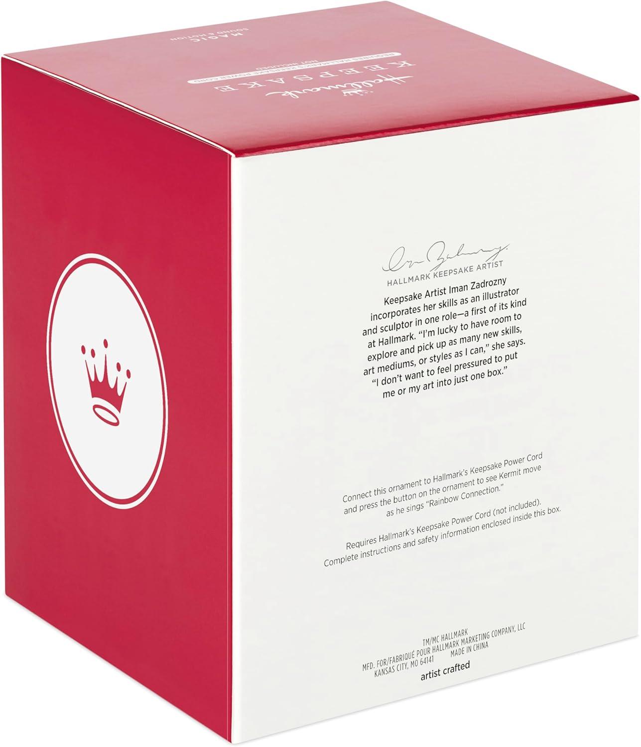 imageHallmark Keepsake Christmas Ornament 2025 Disney The Muppets Kermits Rainbow Connection Musical with Motion Gifts for Disney FansKermits Rainbow Connection