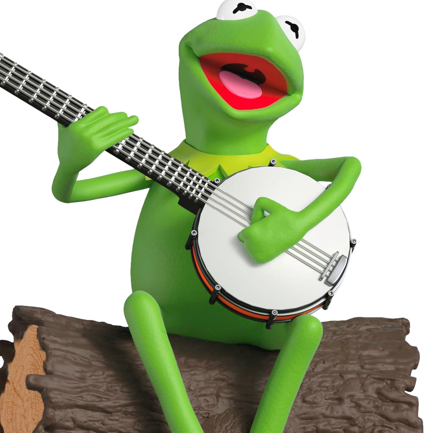 imageHallmark Keepsake Christmas Ornament 2025 Disney The Muppets Kermits Rainbow Connection Musical with Motion Gifts for Disney FansKermits Rainbow Connection