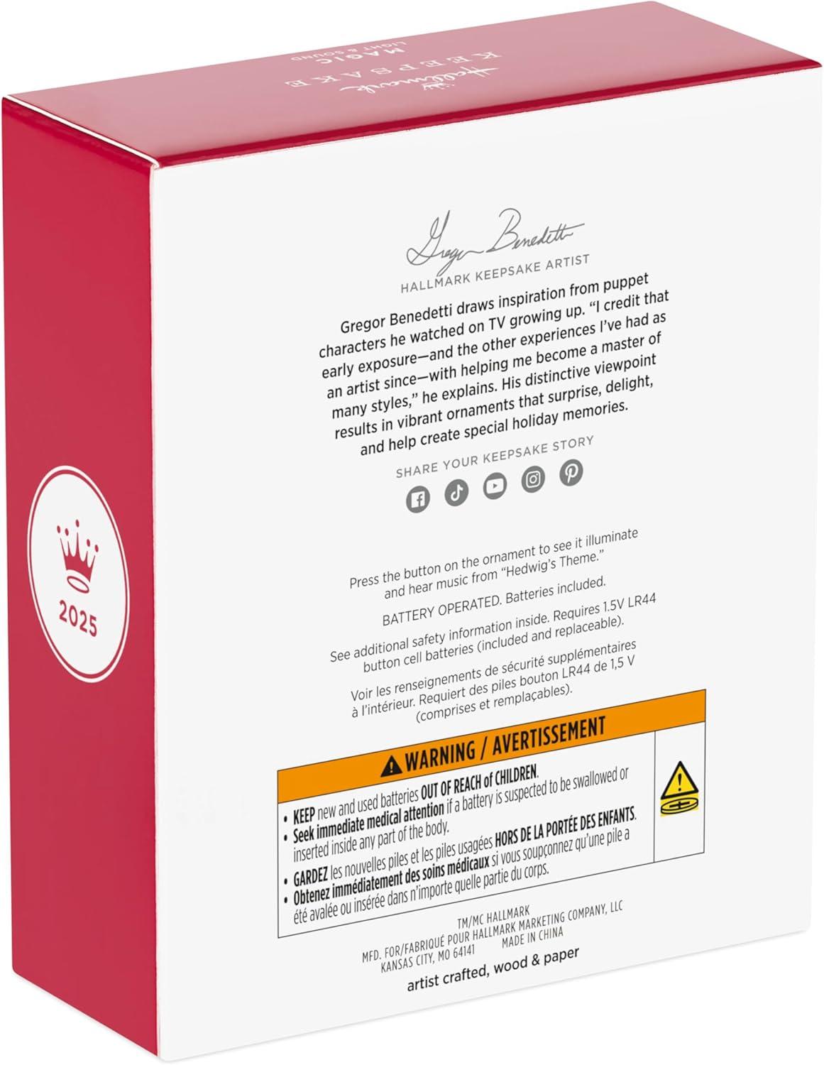 imageHallmark Keepsake Christmas Ornament 2025 Harry Potter Hogwarts Musical with Light Papercraft Gifts for Harry Potter FansHarry Potter