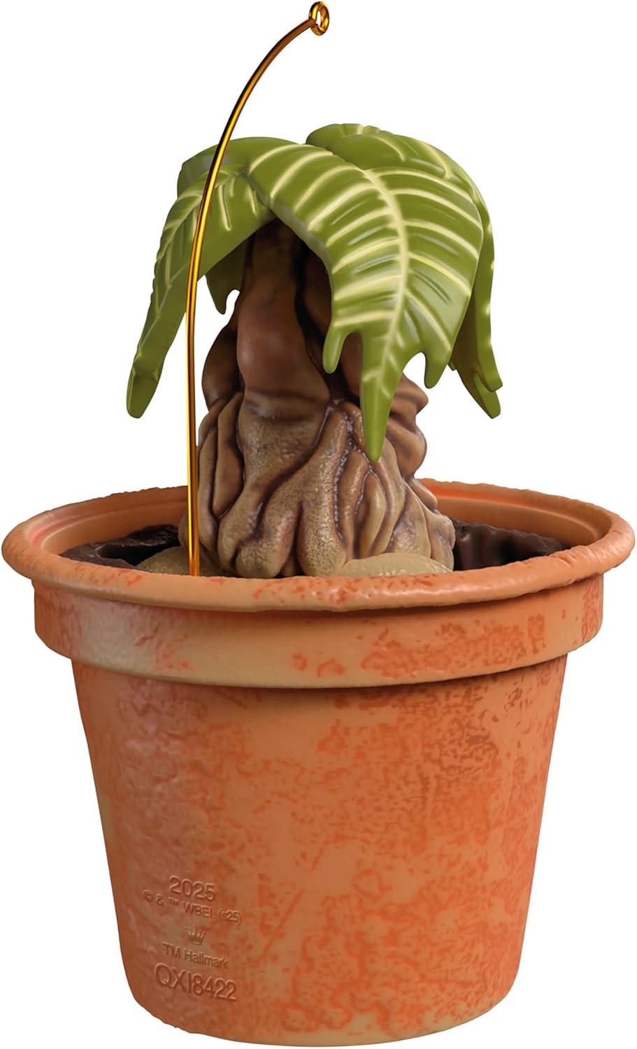 imageHallmark Keepsake Christmas Ornament 2025 Harry Potter Mandrake with Sound Gifts for Harry Potter FansPotted Mandrake