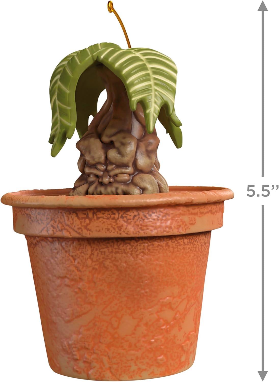 imageHallmark Keepsake Christmas Ornament 2025 Harry Potter Mandrake with Sound Gifts for Harry Potter FansPotted Mandrake