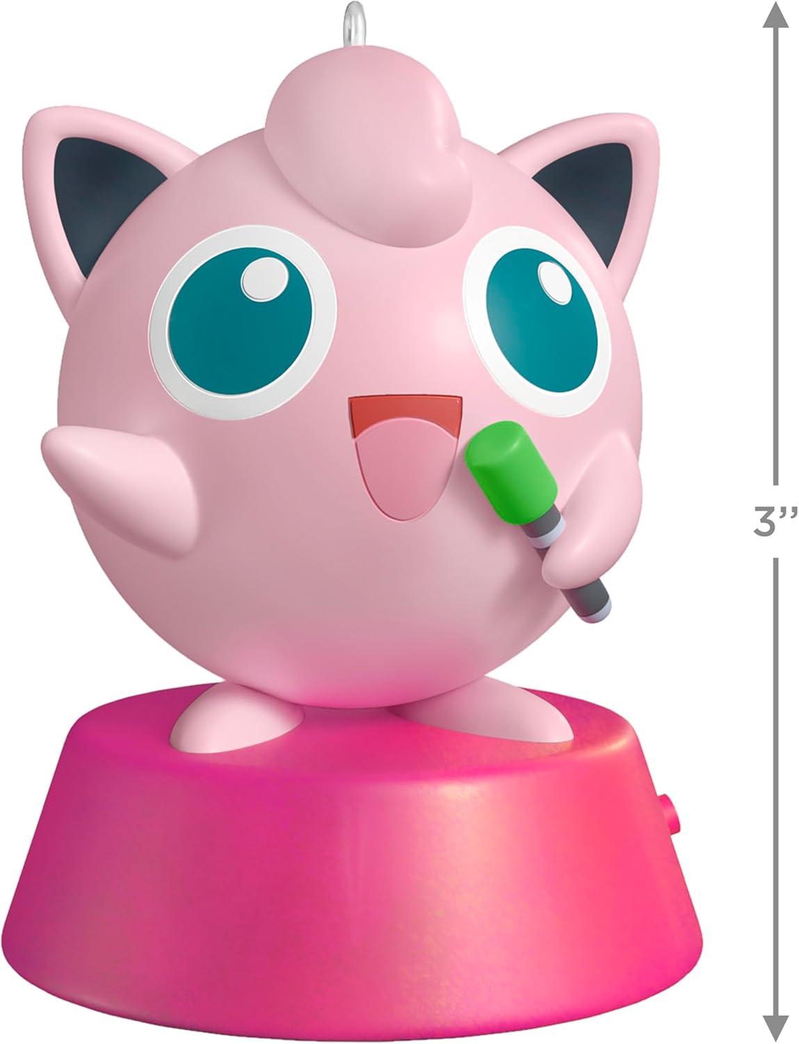 imageHallmark Keepsake Christmas Ornament 2025 Pokmon Singing Jigglypuff with Sound Gifts for Pokmon FansJigglypuff