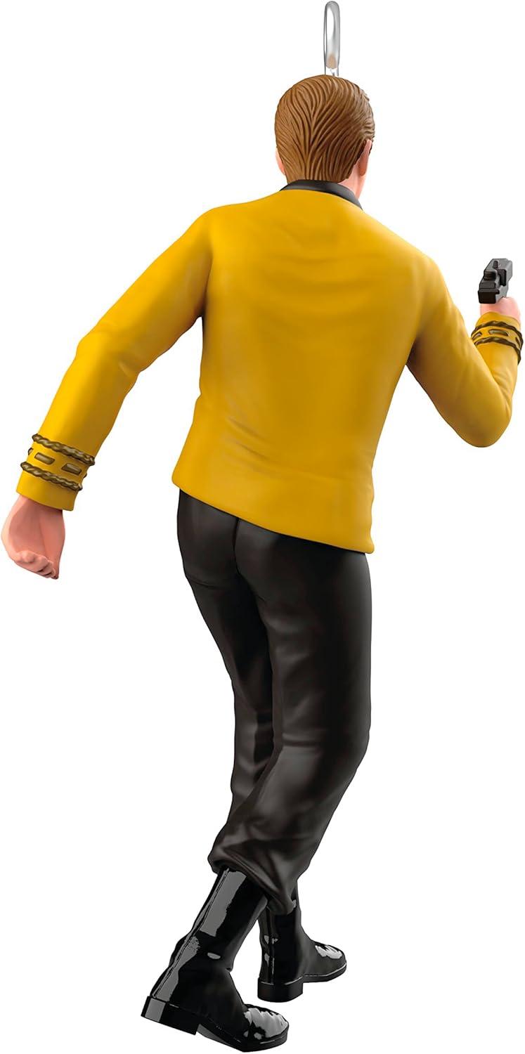 imageHallmark Keepsake Christmas Tabletop Decoration 2025 Star Trek The Next Generation Beware The Borg with Light and Sound Gifts for TrekkiesCaptain Kirk