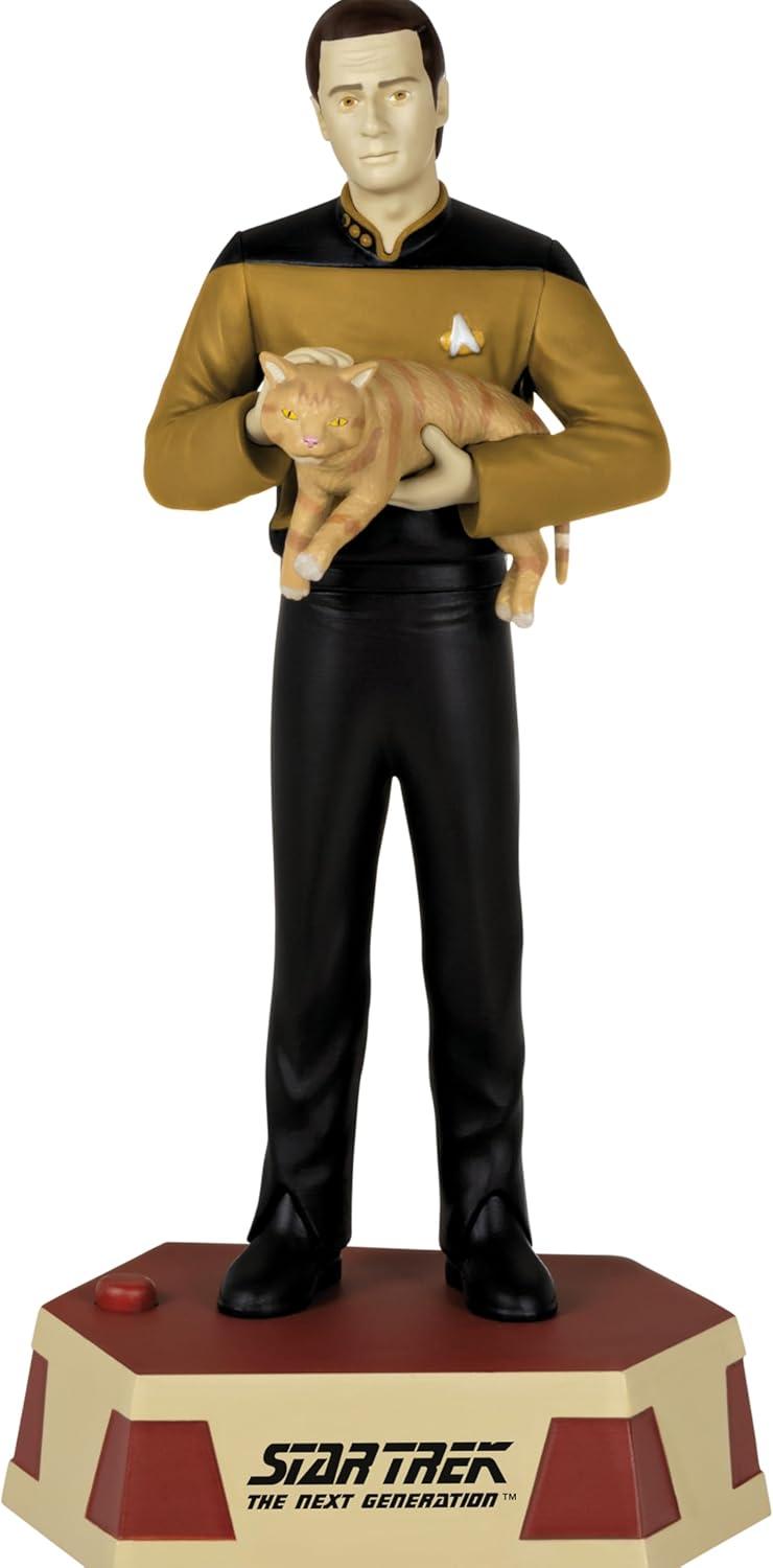 imageHallmark Keepsake Christmas Tabletop Decoration 2025 Star Trek The Next Generation Beware The Borg with Light and Sound Gifts for TrekkiesDatas Ode to Spot