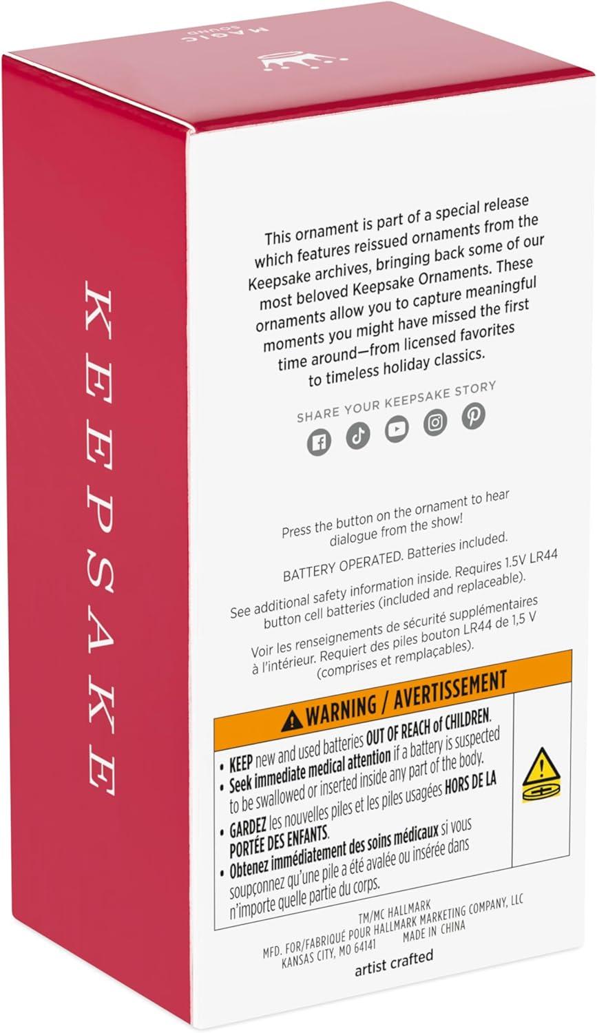 imageHallmark Keepsake Christmas Tabletop Decoration 2025 Star Trek The Next Generation Beware The Borg with Light and Sound Gifts for TrekkiesDatas Ode to Spot