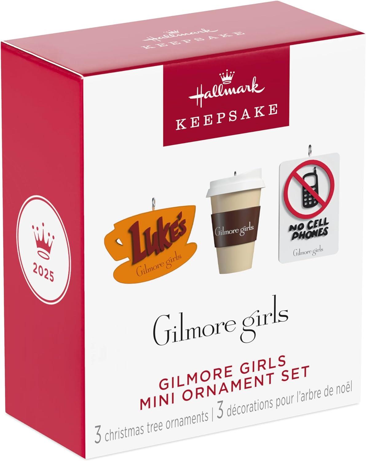 imageHallmark Keepsake Mini Ornaments 2025 Gilmore Girls Set of 3 TV Show GiftsGilmore Girls