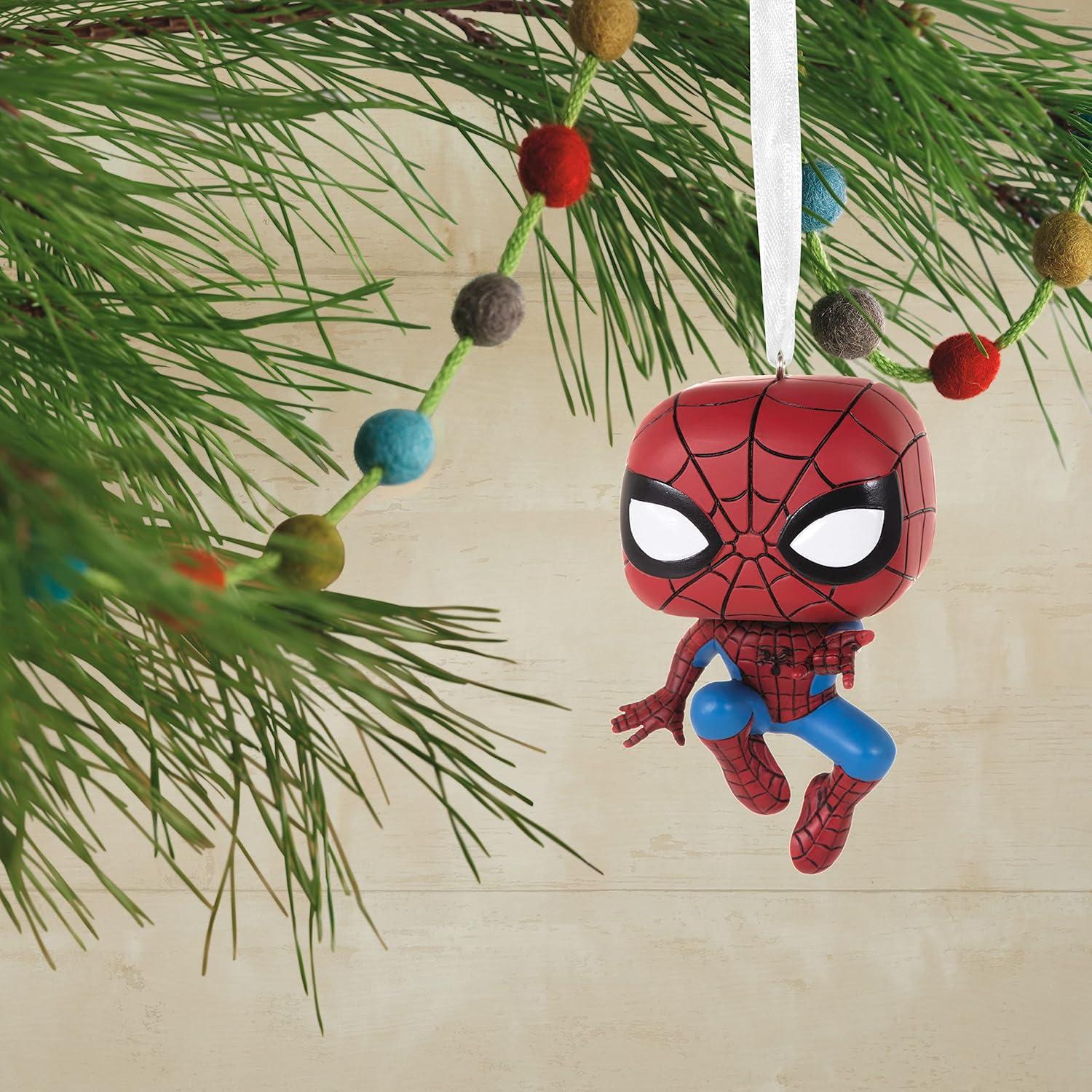 imageHallmark Marvel Deadpool Funko POP Christmas OrnamentSpiderMan