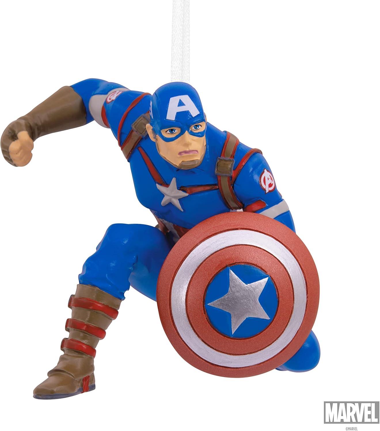 imageHallmark Marvel Miles Morales Christmas OrnamentCaptain America
