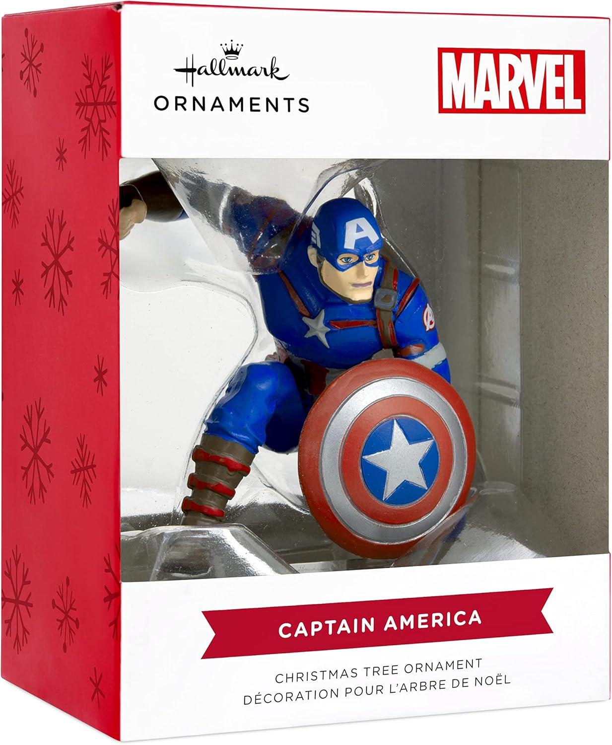 imageHallmark Marvel Miles Morales Christmas OrnamentCaptain America