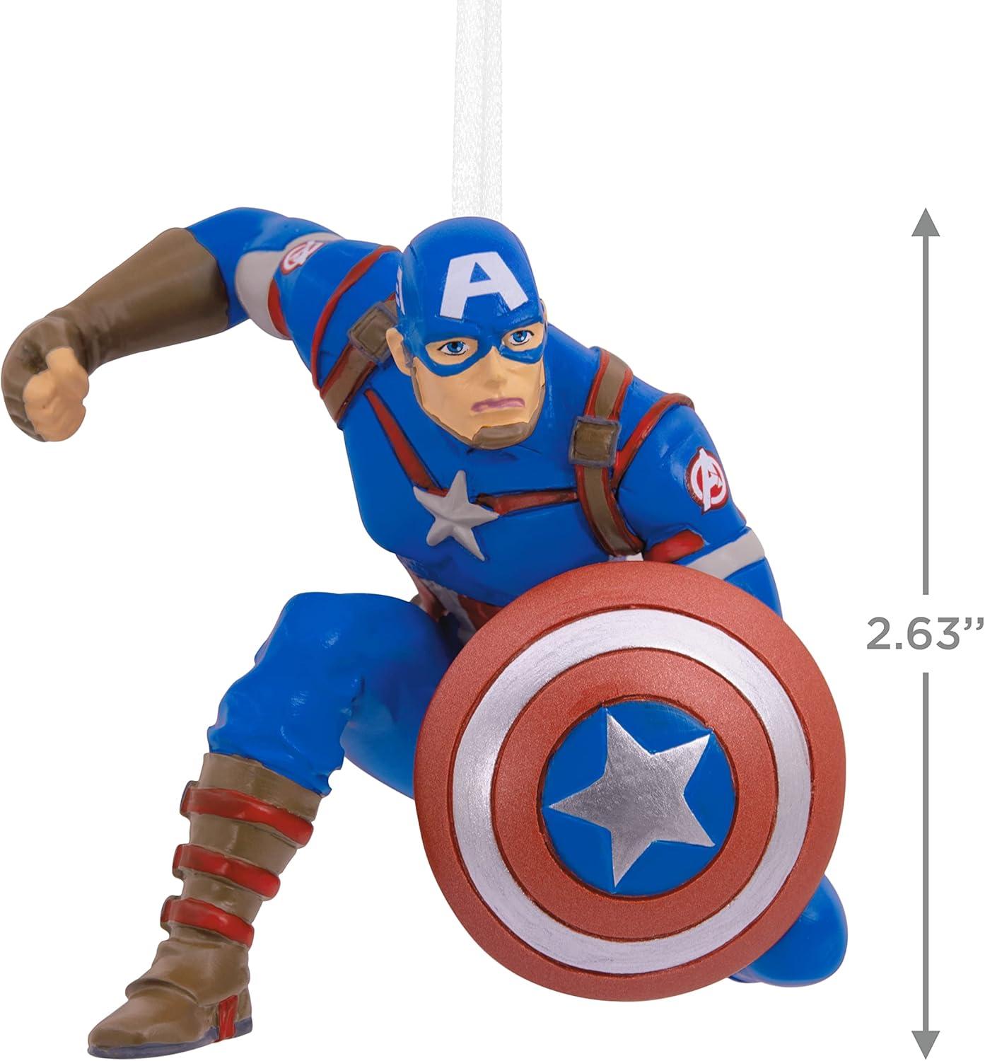 imageHallmark Marvel Miles Morales Christmas OrnamentCaptain America